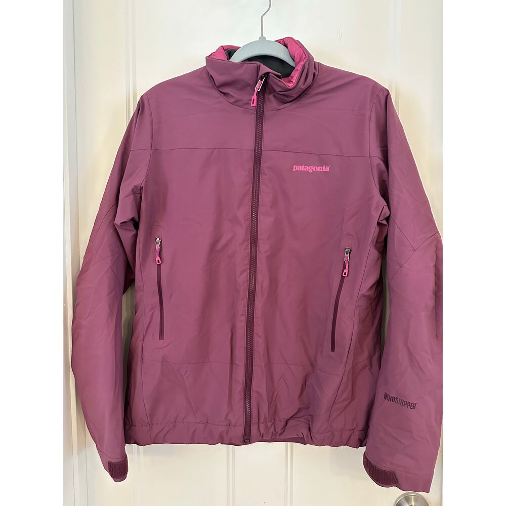 Womens Patagonia Purple Coat Windstopper Large SolarWind